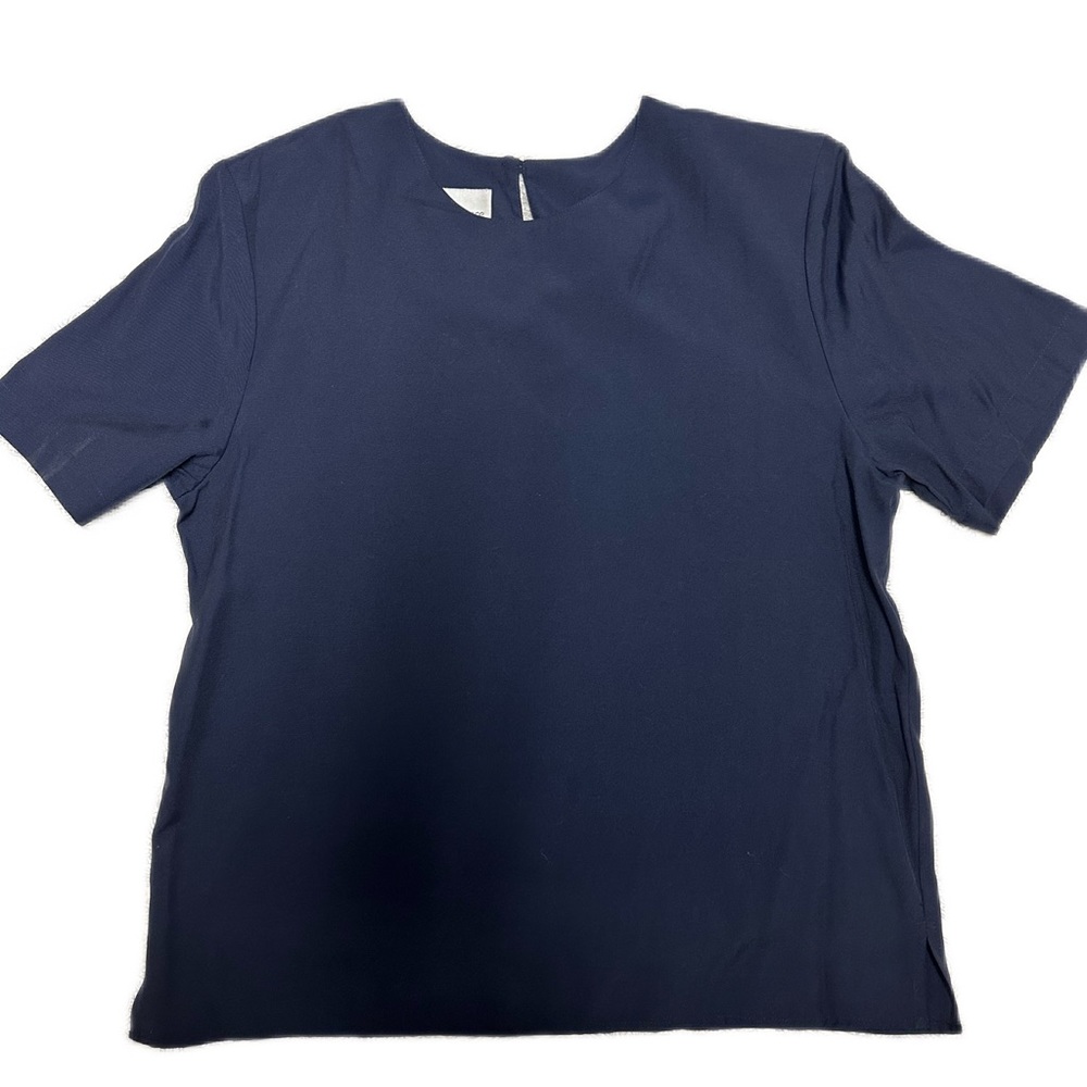GLORIA LANCE | WOMEN’S BLOUSE | NAVY BLUE | SZ M | EUC